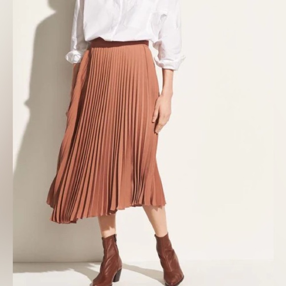 Vince | Drape Pleated Skirt Vintage Rose Size 2